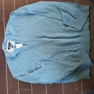 Johnnie-O Bailey sweater.   Quarter zip. Mariner color.   Size XL. NWT
